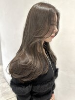 ザックラフィネ(ZACC raffine) 上品毛流れ韓国レイヤー×透明感オリーブグレージュ