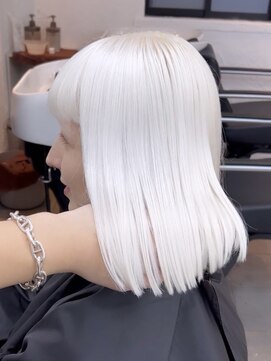 ミーム 原宿 表参道(meme) ハイトーン、ホワイトカラー、ブロンドカラー