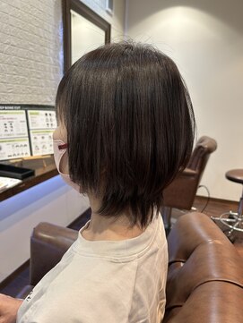 ヘアー サロン アットシュシュ(Hair Salon At'shushu) 癖があってもショートボブにできる♪