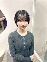 ナンバー 博多(Number) 大人可愛い30代40代50代前下がりショートボブ丸みショート