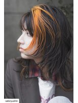 イーズ 鎌倉(e's)&nbsp;《e'sイーズ鎌倉》デザインカラー/オレンジ/顔周り/メッシュ