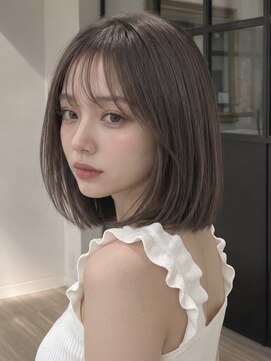 ユーフォリア 青山(Euphoria) 大人可愛い大人美人くすみカラーアッシュグレーベージュ