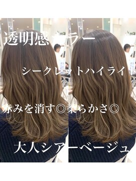 ロミー 本厚木(ROMMY.) シークレットハイライト☆色素改善シアーベージュ◎ROMMY.田中