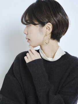 デイジー インデックスヘア 大島店(DAISY index hair) 前髪あり大人マッシュショートボブ/前下りショート/30代40代50代