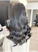 韓国風ヨシンモリ×透明感プラチナアッシュ