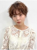 大人無造作ショートパーマ ruen 上通り 右田莉奈