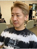 【DIFINO 青山】メンズ/ブロンド/アップバングショート