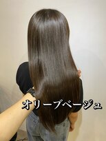 アールヘアー(ar hair) 【村松一輝】ツヤツヤ！暗めオリーブベージュ