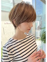 バンプ ギンザ(BUMP GINZA)&nbsp;ひし形ショートボブ×ハイライト【ERIKA】