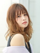 ミチオ ノザワ ヘアサロン ギンザ(Michio Nozawa HAIR SALON Ginza)&nbsp;ほつれウェーブ×リラクシーミディ