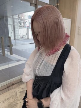 イェッカ パビル(YECCA pabil) ピンク裾カラー(ブリーチ1~2回)