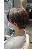コンパクトな丸みショート