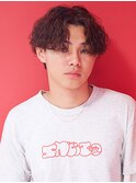 緩め波巻きスパイラル×センターパート