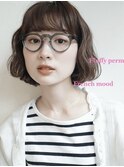 ボブ×パーマ×フレンチライク