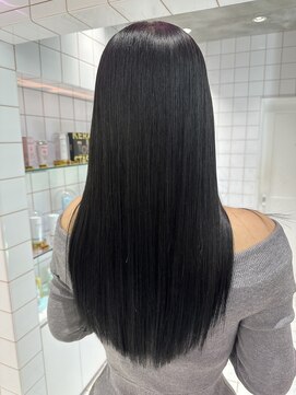 ロンドルーチェ 心斎橋(Lond luce) ダークアッシュ/ミディアムレイヤーカット［髪質改善/縮毛矯正］