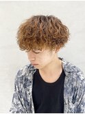 波巻きパーマ