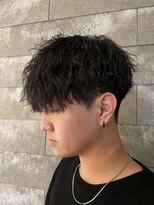 ニアウ 伊勢崎連取店(Niau)&nbsp;メンズマッシュツイストスパイラルパーマメンズパーマ
