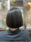 切りっぱなしボブ