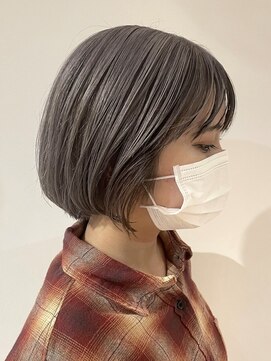 ミスト(mist) 〔mist：Yoshimi〕ダブルカラー/グレージュ/グレーアッシュ #232