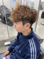 メンズ　スペインカール　スパイラルパーマ