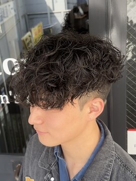 ビカムメンズヘアー 栄店(become men's hair) スペインカールバロックパーマ刈り上げツーブロック