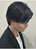 メンズカットパーマセンターパートニュアンスパーマウルフカット