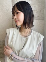 ロンドアリシア 金山(Lond Alexia)&nbsp;外ハネボブ/切りっぱなし/ブリーチなしWカラー/縮毛矯正5505