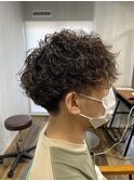 ソフトツイスパ×アッシュベージュマッシュ【TELA HAIR】