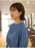 大人可愛いくびれボブ【河内花園/髪質改善/白髪ぼかし】
