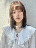 レイヤーミディ/ハッシュカット/シルキーベージュ/鶴舞