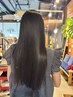 【艶髪/数日限定/KAHO】カット+縮毛矯正+補修トリートメント￥21300→￥18500