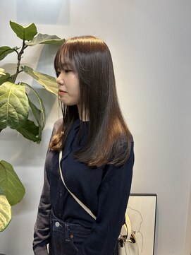 ヌープヘアーアイス(NUUP.hair ici) ★暗めカラーグランマッシュデザインカラーフェイスフレーミング