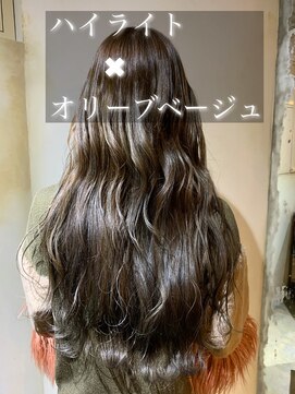 髪質改善と縮毛矯正の専門店 サンティエ(scintiller) ハイライトグラデーション