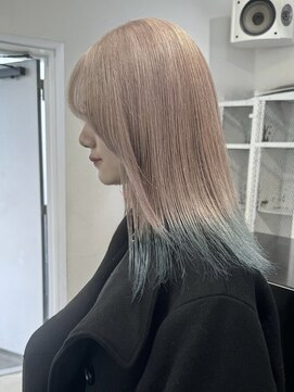 ココ 本八幡(KOKO) #黒髪#小顔#クラゲヘアー#オリーブグレー#ココアベージュ#美髪