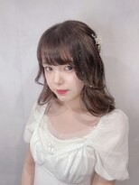 カルフール ロハス 草加東口店(Carrefour LOHAS) ガーリーミディ・柔ふわカール・深みブラウン・愛されスタイル