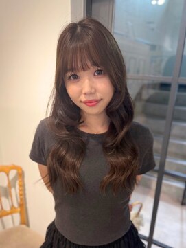 ロングレイヤー/チョコレートブラウン/透明感カラー