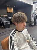 波巻きパーマ