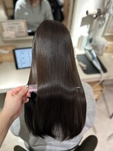 クセレス 梅田堂島店(KUSELESS)&nbsp;髪質改善カラー/アッシュベージュ/さらツヤロング