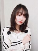 グレーベージュグレージュカラーレイヤーカット_F0185