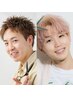 men'sカット+全体縮毛矯正（増永/榎指名）