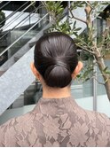 お呼ばれヘアセット武蔵小杉〇タイトシニヨン