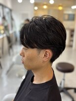 メンズカット バイ ソイクフ(メンズカット by SOY-KUFU)&nbsp;強めフェザーパーマで作る今どき耳上マッシュスタイル