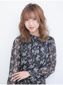 女っぽニュアンスウェーブミディアム