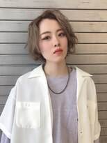 ロックス バイ マグ 松本(rocks BY MAG) 20代３０代マッシュウルフ大人かわいいグレージュミルクティー