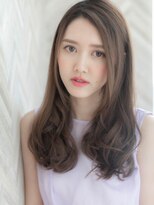 【ROMA】透明感パープル/シアーベージュ/無造作パーマモテロング
