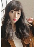 デジタルパーマロングヘアカタログゆるふわ透明感韓国風/栗原115