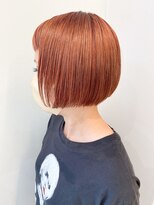 モリオ フロム ロンドン イオンモール 熊本店(morio FROM LONDON)&nbsp;【morio熊本】ぱつっとショート オレンジカラー.k