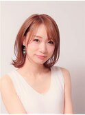 大人カジュアルボブ☆20代30代40代☆小顔外ハネミディアム