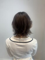 エム(EM)&nbsp;ミルクティーベージュカラーレイヤーカットウルフカット韓国