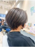 前髪あり大人かわいいショートボブ 20代30代40代小顔ナチュラル